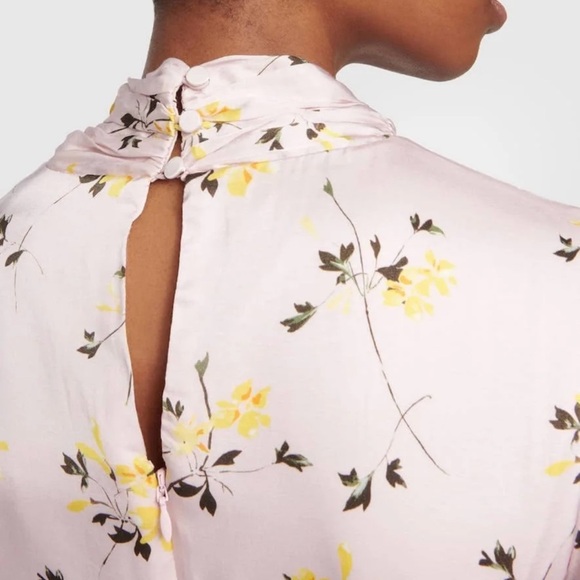 SELF-PORTRAIT Floral satin midi dress - Picture 3 of 10